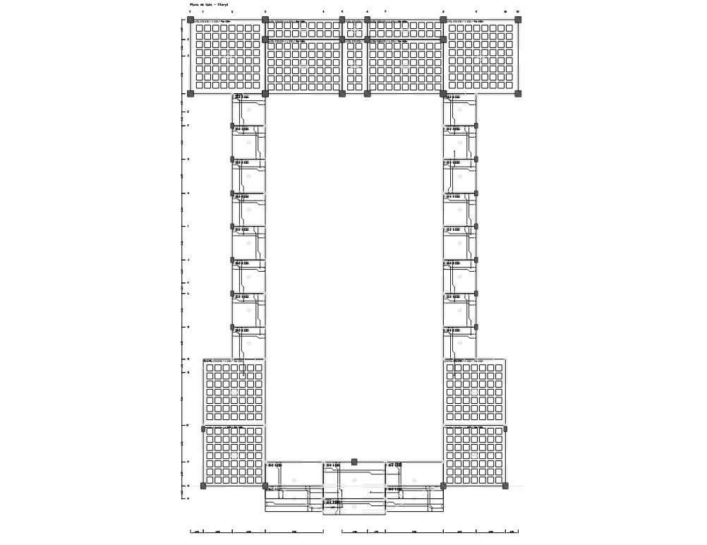 Planta estructural generada desde StructaCAD